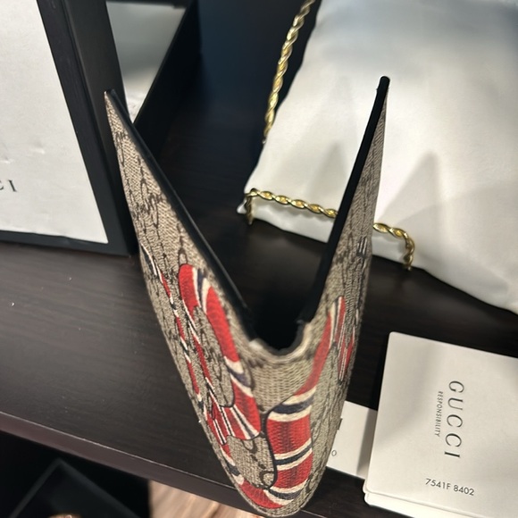 Gucci kingsnake men’s wallet 100% leather - Picture 4 of 9